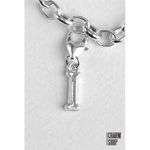 Ciondolo a Forma di Lettera I in Oro Rosa Placcato Rodio e Oro Gioielli Religiosi con Diamante e Perla Pendente con Motivo Numerico Unico - Product Image 1