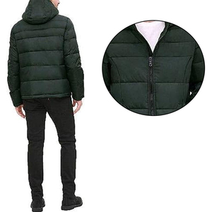 Chaquetas Acolchadas de Moda para Hombre, Ropa de Invierno con Cuello Alto y Capucha, Hechas en Pakistán, Tela de Lona, Estilo Urbano - Product Image 3