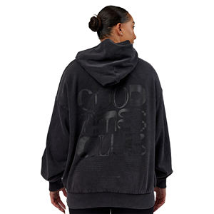 เสื้อฮู้ดพิมพ์ลายด้านหน้าแบบกำหนดเองพิมพ์ลายพัฟน้ำหนักมากสำหรับฤดูหนาว280gsm ไหล่ตกแบบวินเทจ - Product Image 4