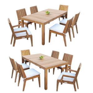 Ensemble de chaises de salle à manger en teck moderne et écologique de luxe pour restaurants et hôtels, personnalisable en provenance d'Indonésie - Product Image 3