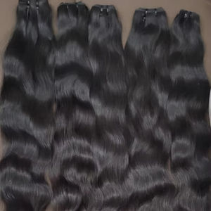 Venta al por mayor de mechones de cabello humano virgen de alta calidad con cierre de encaje Frontal Real 100% extensiones de cabello humano - Product Image 1