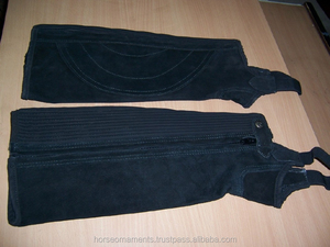 Demi-chaps en cuir faits sur commande/Demi-chaps équestres en cuir de vachette d'équitation/Demi-chaps en cuir d'équitation - Product Image 3