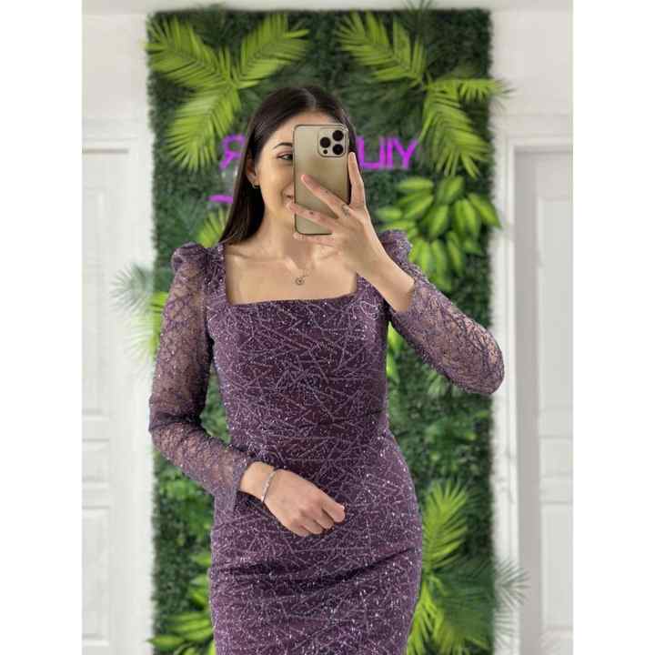 Long Sleeve Square Collar Lurex Fabric Fishtail New Season Evening Dress DS1469 1469
