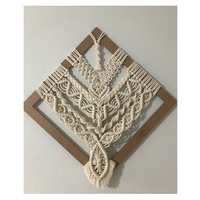 Décoration murale en macramé en coton fait main, forme rectangulaire, couleur et taille personnalisables, multifonctionnelle, mariage, Ramadan, maison