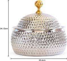 Juego de cazuela de acero inoxidable Premium con acabado de espejo y acento dorado para largas horas de servicio - Product Image 4