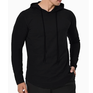 Sweats à capuche pour hommes de haute qualité pull à capuche en coton personnalisé logo de broderie t-shirts à capuche en coton sweats à capuche pour hommes - Product Image 3