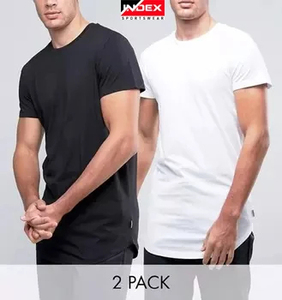Camiseta de Manga Corta con Cuello Redondo para Hombre, Color Beige, 100% Algodón, Corte Holgado, Color Sólido, Ropa Casual, Marca INDEX SPORTSWEAR - Product Image 6