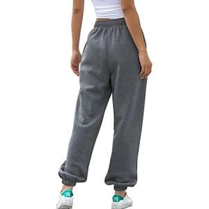 Pantalones Deportivos de Mujer, Cintura Alta, Ajustados en la Parte Inferior, Holgados, con Bolsillos y Bordado de Chenilla - Product Image 6