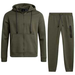 Vente en gros de sweats pour hommes, vêtements d'entraînement, pantalons de survêtement à col montant, costume pour hommes, style sportif tendance - Product Image 1