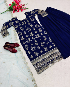 Nuevo Vestido de Seda Disine Top-Sarara con Dupatta para Mujer, Antiencogimiento - Product Image 5