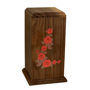 Wooden Rectangle <b>Urn</b> With Celtic Cross Design For Pet Ashes Cremation <b>Urn</b> - Product Image 4