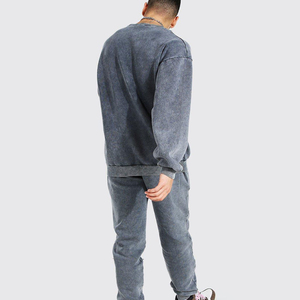 Respirant haute qualité hiver solide hommes survêtements Jogging vêtements de sport impression par transfert de chaleur sur mesure 100% coton personnalisé - Product Image 2