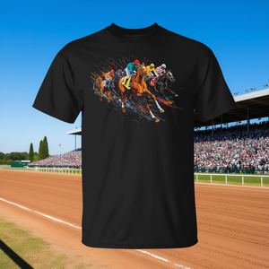 T-shirt de jockey de course hippique, coureur de Derby, cavalier de piste de course - Product Image 3