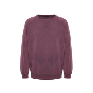 Haute qualité hommes à manches longues lavage à l'acide sweat-shirts nouveau Style respirant en gros à la main vêtements hommes sweat personnalisé - Product Image 6