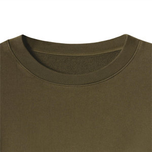 <b>Men's</b> Oversized Crewneck Pullover Sweatshirt High Quality Polyester/Cotton Heavy Fleece <b>Hoodie</b> Custom Logo Drop Shoulder Winter - Product Image 3