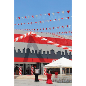 Drapeau décoratif en vinyle 25 m style fanion - Product Image 5
