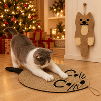Tapis à gratter pour chat en sisal naturel YIDUO en gros, forme de souris suspendue, planche à gratter, protection anti-rayures pour meubles, animaux de compagnie