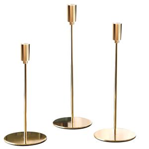 Photophore métallique doré éblouissant fait à la main Bougeoir de luxe avec un design accrocheur Décor multi-occasion Noël - Product Image 5