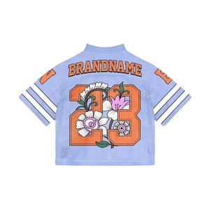 Vente flash Maillot de football américain personnalisé pour hommes Streetwear Unisexe Maillot en maille surdimensionné pour fans - Product Image 4