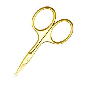 Mini ciseaux à sourcils de qualité supérieure adaptés aux voyages Design compact avec lames droites incurvées en acier inoxydable pour un toilettage tranchant sûr - Product Image 5