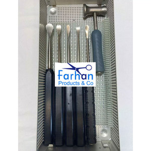 ชุดเครื่องมือผ่าตัดกระดูกสันหลังแบบแมนนวล Cobb Elevator Spine Surgical Orthopedic Instruments Set ทำจากสแตนเลสสตีล ได้มาตรฐาน MOL ชุด 6 ชิ้น สีดำ - Product Image 3