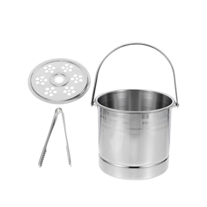 Antique Stainless Steel Ice Beverage <b>Bucket</b> Customized Regular Size for Bar Parties Unique Foreign Design Elegantly Packaged - Product Image 2