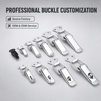 Boucles de fermeture à ressort en acier inoxydable et acier au carbone, usinées CNC / par emboutissage, pour grille de ruche, ressort de boîte, sac à bec de canard