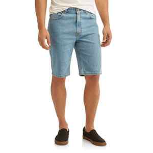 Ropa de calle de verano Pantalones cortos rectos personalizados Pantalones cortos de mezclilla de algodón lavado oscuro Hombres Vintage Moda Jeans Hombres Pantalones cortos - Product Image 5