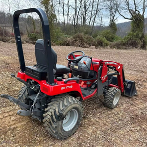 Tractor agrícola Massey Ferguson GC1705 con cucharón de cargador, 280hrs 4x4, motor diésel de 22HP, toma de fuerza 540, enganche de 3 puntos, envío gratis - Product Image 3