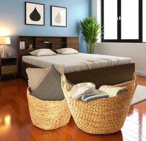 Panier de rangement élégant en forme de bateau en jacinthe d'eau tissé à la main ISLA avec poignées, panier en osier décoratif pour la maison, l'hôtel, vente en gros - Product Image 2