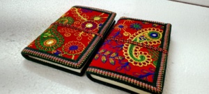 custom made recycled fabric embroidered <b>mini</b> bahi journals bahi <b>books</b> made with cotton handmade paper pages for resale - Product Image 4