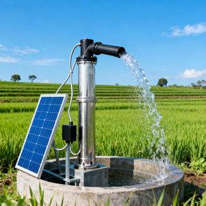 Bomba de Agua Sumergible de Bajo Mantenimiento, Bomba de Agua Solar Automatizada de Alto Rendimiento, Bomba Solar para Pozos Profundos, Agricultura - Product Image 1
