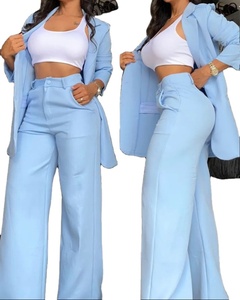 ชุดสูททักซิโด้ผู้หญิง สีพื้น แขนผ่า ปกพับ กระเป๋าเสื้อ แจ็คเก็ตทรงตรง กางเกงขายาวทรงตรง สำหรับใส่ทำงาน ปี 2026 - Product Image 4