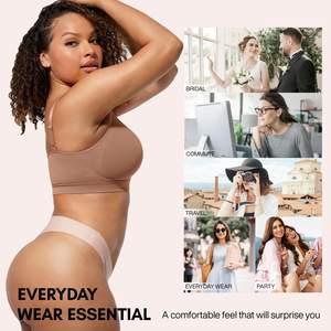HEXIN Factory Nuevo diseño Hide Back Fat Everyday Cup Sujetador inalámbrico Push up Shapewear Sujetador deportivo sin costuras para mujer - Product Image 4