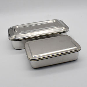 ถาดสี่เหลี่ยมใส่อุปกรณ์ผ่าตัดทางทันตกรรมแบบใช้รูพรุนถาดสแตนเลสกล่องถาดฆ่าเชื้อ - Product Image 3