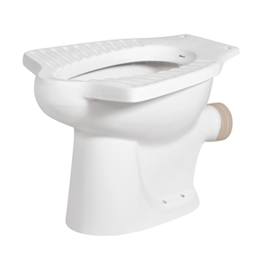 Toilette de toilette blanche au sol de qualité supérieure à rinçage par gravité durable pour usage domestique et commercial du fournisseur - Product Image 1