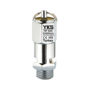 Soupape de sécurité scellée en acier inoxydable certifiée CE 1/8'' 49 bars - Soupape de décharge de pression - Matériau 316L - Product Image 6