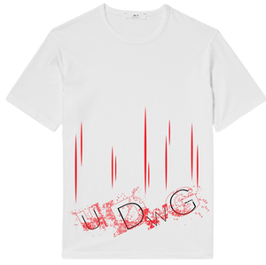 2023 personnalisé imprimé coton Spandex Jersey hommes décontracté à manches courtes Dip teint T-shirt séchage rapide numérique JIN plaine quantité - Product Image 1