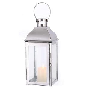 Juego de tres farolillos de metal brillante pulido hecho a mano soporte de vela de diseñador forma cuadrada al por mayor nuevo portavelas - Product Image 2