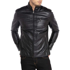 Chaquetas de cuero para hombre, abrigos de invierno, cortavientos de moda, chaqueta de cuero para motociclista, corte ajustado para hombre - Product Image 2