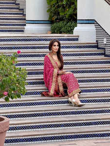 Embroidered Acrylic <b>Chiffon</b> <b>Long</b> <b>Sleeve</b> Anarkali Lehenga Choli with Handcrafted Embellishment Sun Protection Women Party Wear - Product Image 4