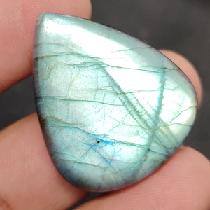 Cabujones de Labradorita Verde Natural de Alta Calidad, Piedra Preciosa en Forma de Pera - Product Image 4