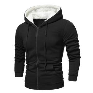 Sweats à capuche légers pour hommes Design zippé Pull doublé en polaire haute performance Différentes couleurs 100% coton Tailles XS 6XL Hiver - Product Image 1