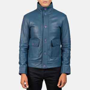 Chaquetas de cuero para hombre de alta calidad Chaquetas de cuero de cordero genuino para hombre Servicio OEM Chaqueta de soporte informal de alto valor para hombres - Product Image 1