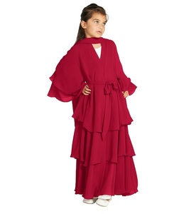Abaya islamique pour filles, abaya musulmane de prière décontractée en plein air, abaya hijab de vente en gros, abayas habillées pour enfants filles - Product Image 5