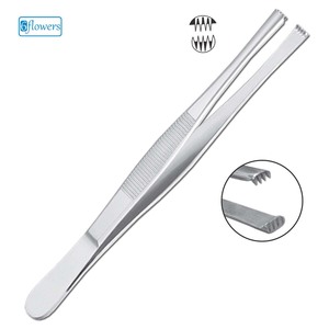 Pince à tissu manuelle Instruments chirurgicaux en acier inoxydable Base métallique - Product Image 1