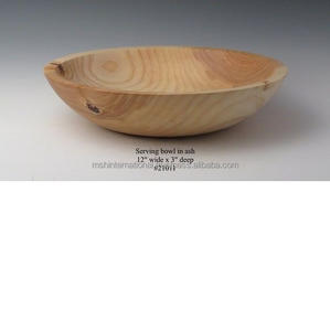 Apéritif personnalisé Œuvres d'art sculptées à la main Racine créative en bois Plat de service Bol à pâte rond Bol en bois - Product Image 2