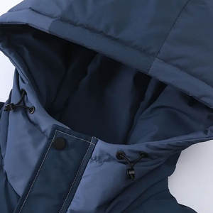 Veste matelassée respirante à capuche en toile avec logo personnalisé pour hommes, taille plus, nouvelle arrivée pour l'hiver - Product Image 3