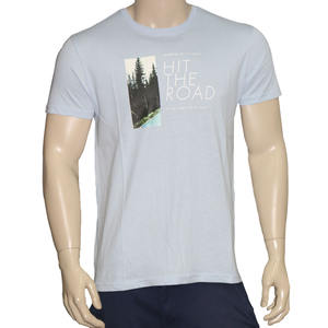 Nueva camiseta de hombre de llegada Diseño de logotipo personalizado Camiseta original de algodón/viscosa para hombres - Product Image 1