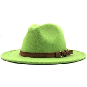 Chapeau Fedora unisexe classique à large bord en feutre de coton imperméable, chapeau décontracté de mode pour l'extérieur - Product Image 2